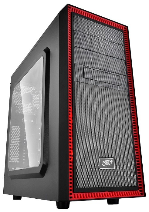 Корпус Deepcool TESSERACT SW RED без БП, боковое окно, черно-красный, ATX Корпус Deepcool TESSERACT SW RED без БП, боковое окно, черно-красный, ATX
